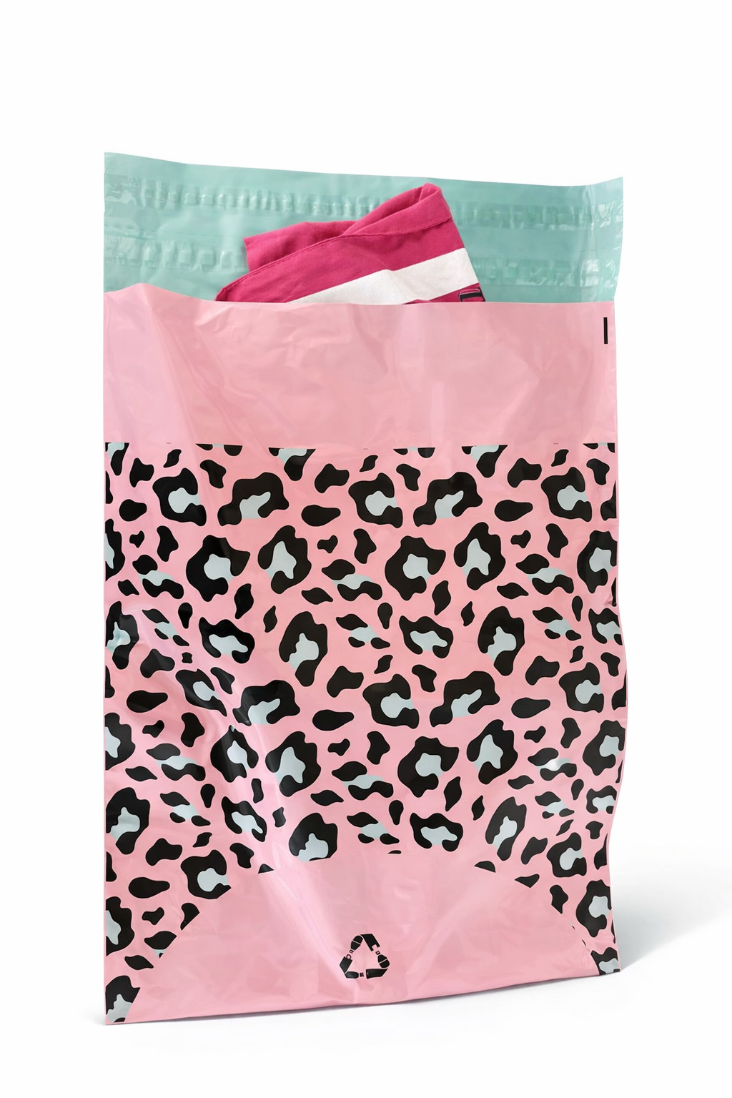 Leopard Print Mailing Bags | Medium | 39x54cm | Pack of 20 | Recycled Plastic
